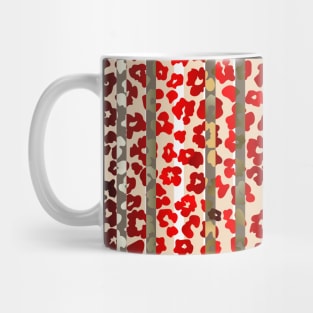 Colourful gradient unique flowers leopard stripes abstract modern 273 Pattern Mug